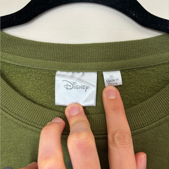 Disney Winnie The Pooh Forest Green Crewneck Sweatshirt - Picture 9 of 9